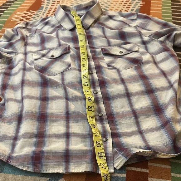 Pendleton Women’s Plaid Frontier Short Sleeve Pearl Snap - Picture 6 of 6